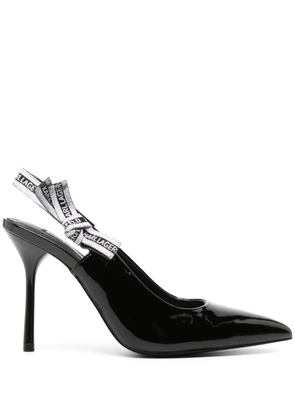 Karl Lagerfeld 100mm slingback leather pumps - Black