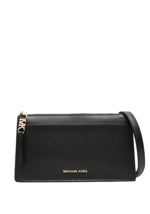 Michael Michael Kors logo-lettering leather crossbody bag - Black