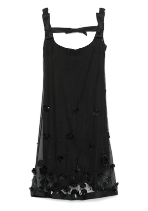 Viktor & Rolf embroidered mini dress - Black
