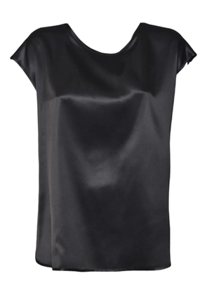SOLOTRE tie-detail top - Black