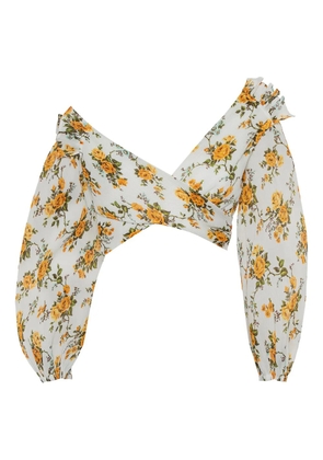 ZIMMERMANN floral-print top - White