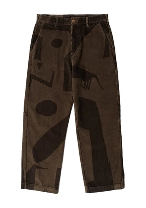 BY PARRA Detached corduroy trousers - Brown