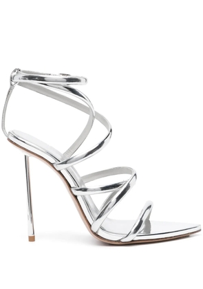Le Silla Bella 120mm metallic sandals - Silver