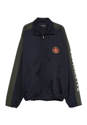 Balenciaga twill zip-up jacket - Blue