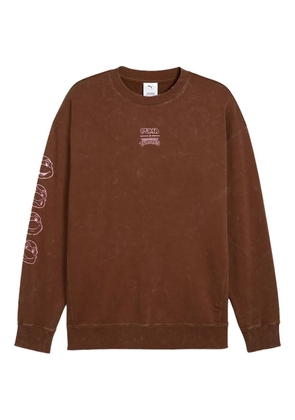 PUMA x TMNT graphic crew-neck sweatshirt - Brown
