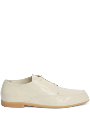 Jil Sander almond-toe lace-up shoes - Neutrals