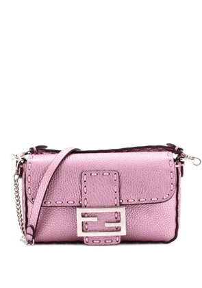 Fendi Pre-Owned Selleria Baguette NM Bag Leather Mini crossbody bag - Purple