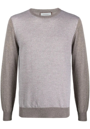 Canali two-tone wool jumper - Neutrals