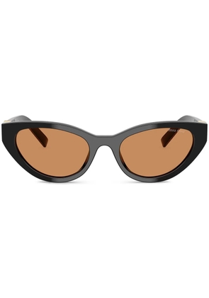 Miu Miu Eyewear geometric-frame sunglasses - Black