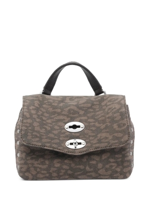 Zanellato mini Postina animal-print tote bag - Brown