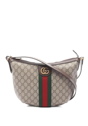 Gucci Pre-Owned 2020s small Ophidia GG stripe shoulder bag - Neutrals