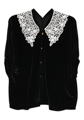 Junya Watanabe lace collar shirt - Black