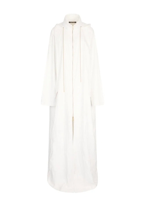 Roberto Cavalli hooded parka coat - White