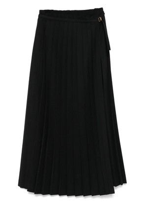 AMI Paris pleated maxi skirt - Black