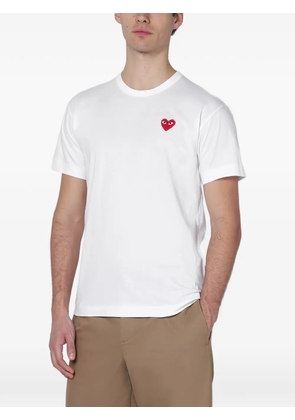 Comme Des Garçons heart-motif T-shirt - White
