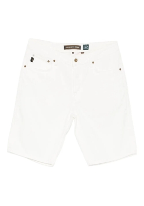 Superdry cotton denim shorts - White