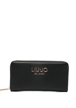 LIU JO logo zip around purse - Black