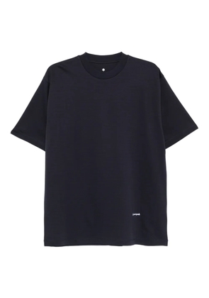 Snow Peak crew-neck short-sleeve t-shirt - Blue