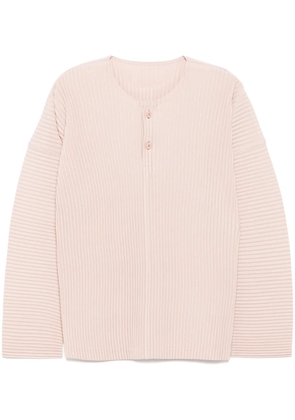 Homme Plissé Issey Miyake pleated long sleeves T-shirt - Pink