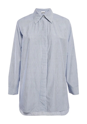 GANNI striped shirt - Blue