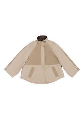Bimba y Lola corduroy-collar jacket - Neutrals