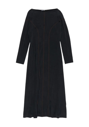 Bimba y Lola boat-neck seam-detail dress - Black