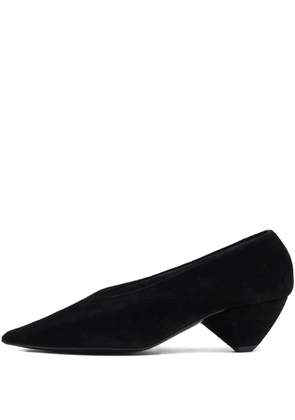 Bimba y Lola suede pointed-toe pumps - Black