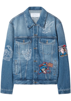 Off-White Character Skate denim jacket - Blue