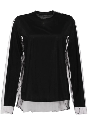 JNBY tulle long sleeves t-shirt - Black
