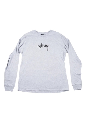 Stüssy logo longsleeve top - Grey