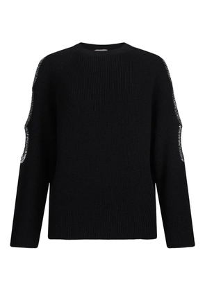 LIU JO embellished cut-out top - Black