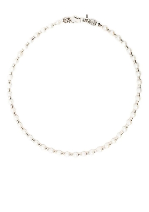 Emanuele Bicocchi bead-embellished pearl necklace - Silver