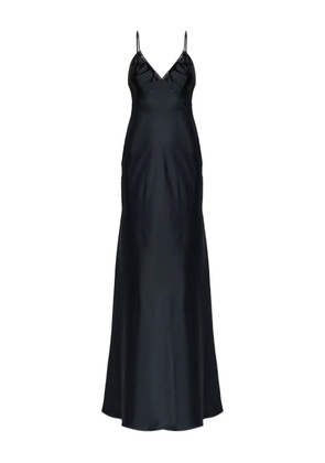 LoveShackFancy Mystara embellished strap maxi dress - Black