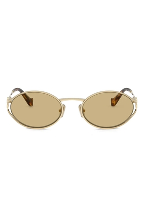 Miu Miu Eyewear oval-frame sunglasses - Gold