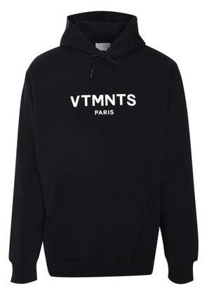 VTMNTS logo-print hoodie - Black