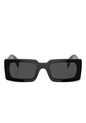 Prada Eyewear oversize logo-arm sunglasses - Black