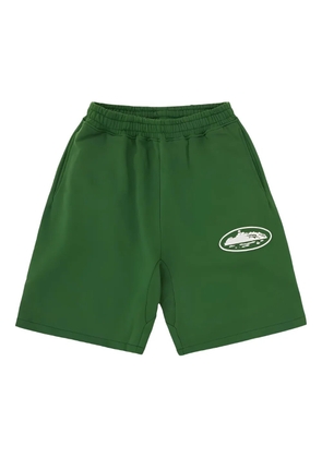 CORTEIZ puff-print island track shorts - Green