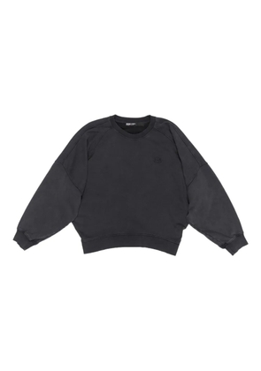Bimba y Lola embroidered-logo cotton sweatshirt - Black
