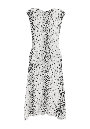 Karl Lagerfeld animal print midi dress - White