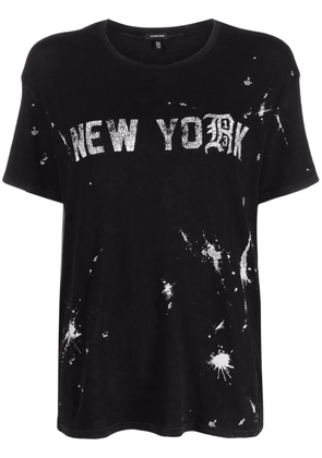 R13 paint-splatter T-shirt - Black