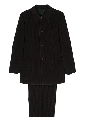 Romeo Gigli Pre-Owned 1990s corduroy single-breasted suit - Purple