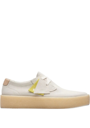 Clarks Ashcott Cup 'Off White Suede' lace-up shoes