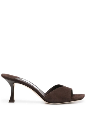 Jimmy Choo 80mm Skye mules - Brown