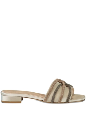 Eleventy Crystal sandals - Neutrals