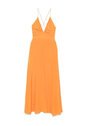 ASPESI silk maxi dress - Orange