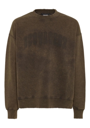DSQUARED2 logo-print sweatshirt - Brown