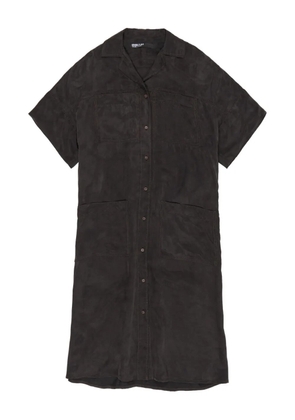 Bimba y Lola button-down patch-pocket dress - Black