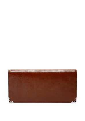 Cartier 1990-2010s logo-detail leather wallet - Brown
