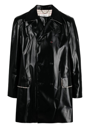 Maison Margiela coated double-breasted coat - Black