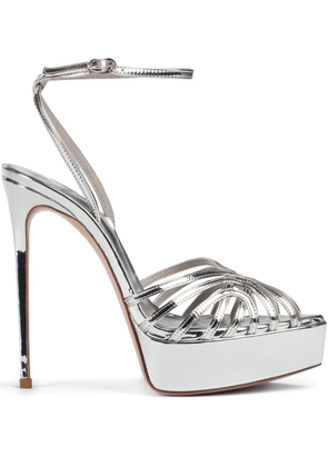 Le Silla 140mm Embrace sandals - Silver
